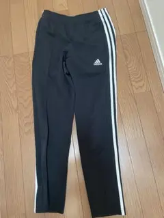 adidas AEROREADY ストライプ ジャージパンツ ブラック