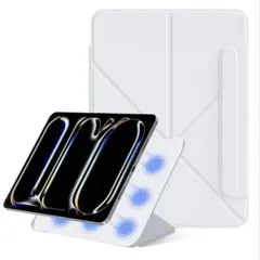 iPad ケース 強力マグネット吸着式 スタンド 充電 軽量 apple ペン