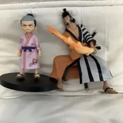ワンピース　光月モモの助　錦えもん　フィギュア　2個セット