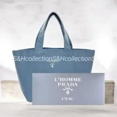 新品プラダノベルティバッグ　PRADA プラダノベルティバッグ　プラダブルー