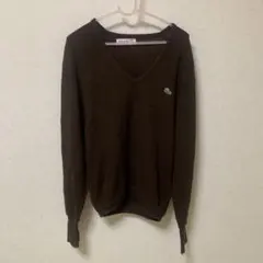 IZOD ラコステ ブラック スウェット クルーネック ガゼット 刺繍ロゴ L 