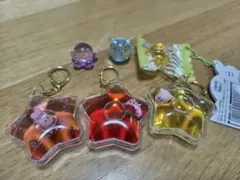 は*）様 カービィ 星型アクリルキーホルダー 3点セット おまけ付き