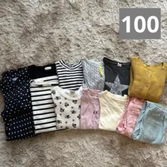 子ども服 まとめ売り カットソー カーディガン ボトムス ワンピース 100