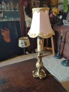 フランス ローズピンク布シェードのみ