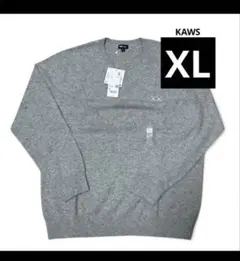 ユニクロ × カウズ カシミヤ100クルーネックセーター XLサイズ