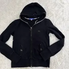 Burberry Blue Label パーカー ブラック 38 ファーなし - メルカリ