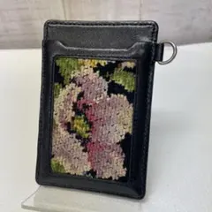 B*G様 FEILER 花柄 パスケース 黒