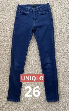UNIQLO JEANS ダークブルー スキニーデニム26