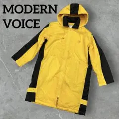MODERNVOICE ボア　アウター　ナイロンジャケット　黄色