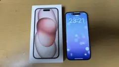 【美品】Apple iPhone15 ピンク 128GB SIMフリー