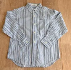 【美品】familiar シャツ 130 ストライプ 長袖