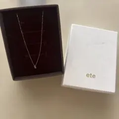 クリーニング済み❗️ete ゴールドカラー バーモチーフ ネックレス