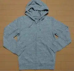 美品　ユニクロ　ジップアップ　パーカー　薄手　グレー　Ｓ レディースM