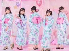 mezzo piano 2way水彩紫陽花柄 浴衣 110cm ブルー 巾着つき - メルカリ