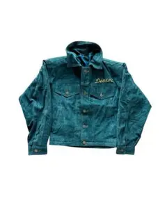 レディース Diesel Gジャンスタイル スエードジャケット ダークグリーン