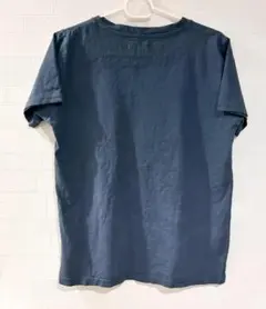 ダークブルー コットン Tシャツ