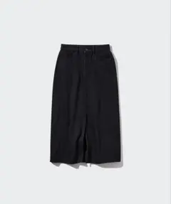 UNIQLO ブラックデニムロングスカート