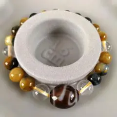 如意天珠ゴールデンブルータイガーアイブレスレット