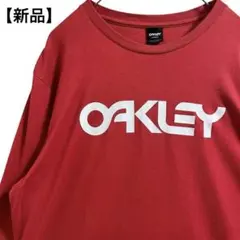 【新品】OAKLEY オークリー 長袖 Tシャツ レッド ロゴ Lのサムネイル