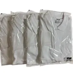 Printstar 長袖 ポロシャツ 白 Lサイズ 4枚セット 新品 未開封