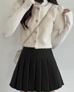 レ*イ様 GRL インパン裏地付きプリーツミニスカート[at2229]