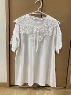 レイカズンフェバリ　レース襟　　Tシャツ　新品未使用のサムネイル