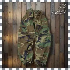 US ARMY 米軍ウッドランドダブルニー ミリタリーカーゴパンツS
