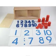 モンテッソーリ知育玩具☆数字と球（木箱入り） - メルカリ