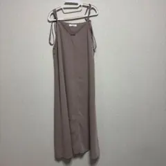 Samansa Mos2 ロングジャンパースカート キャミワンピース