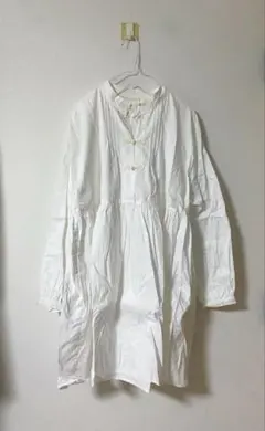 merry jenny チャイナボタンコットンシャツワンピース　ホワイトのサムネイル