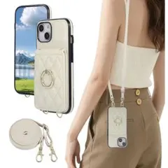 iPhone11ケース カード収納 ストラップ リング付き