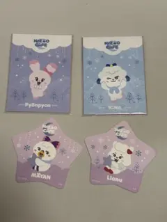NIZOO CAFE キャラクターグッズ 4점 세트