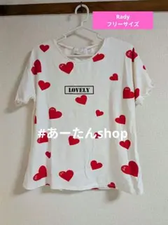 Rady レディー ハート柄 ロゴ入り 半袖 Tシャツ フリーサイズのサムネイル