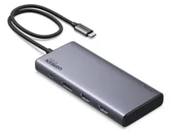 UGREEN Revodok 8 in 1 USB Cハブ 3画面出力 高速