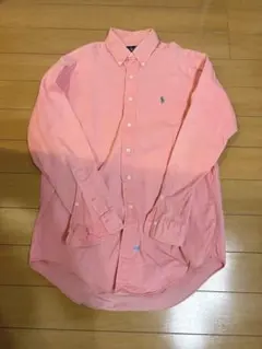 90s Ralph Lauren ピンク 長袖シャツ M