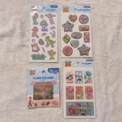 トイストーリー　ウォーター　シール　ふわふわ　フレーク　ステッカー　3Dシール