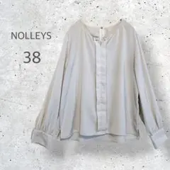 【NOLLEYS】　キーネック　とろみブラウス　パフスリーブ　オフィスカジュアルのサムネイル