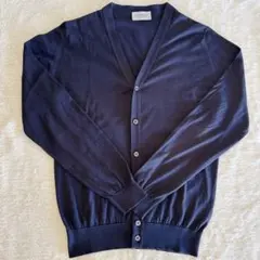 【未使用級】JOHN SMEDLEY シーアイランドコットンカーディガンネイビーのサムネイル