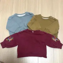 ベビー服　女の子　トレーナー 3点セット 80