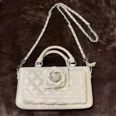 Riu Rose phone bag 花 ショルダーバッグ ベージュ