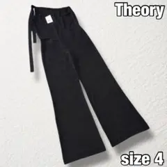 【Theory】タグ付き美品 ROSINA CREPE オールインワン 黒 4のサムネイル