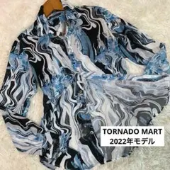 美品◆TORNADO MART【近年：22ss◆マーブルフラワープリントシャツ】のサムネイル