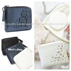 新品未使用✨アンテプリマ 長財布 ネイビー フラワー ANTEPRIMA アンテプリマ 長財布 ロングウォレット ラウンド