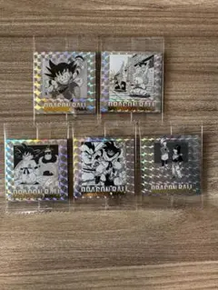 ドラゴンボール40周年記念シールウエハース3、4、9、19、30巻の5枚セツト