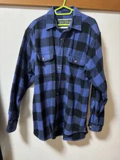 FIELD & STREAM 長袖シャツ L 青黒チェック