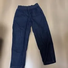 GU ダークブルー イージーパンツ