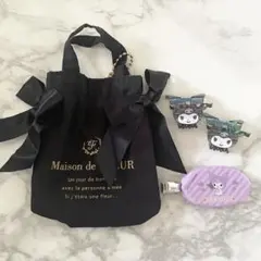 メゾンドフルール トートバッグ キーホルダー クロミ 前髪クリップ ヘアクリップ