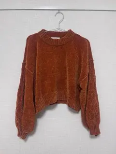 RAGEBLUE ボリュームスリーブ　袖ラインモールニット