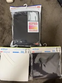 ユニクロ HEATTECH / AIRism インナー3点セット 3XL