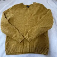 【UNIQLO ニット セーター マスタード Sサイズ相当】